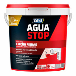 Waterdicht makend Ceys Aguastop Grijs Natuurlijk rubber 5 kg