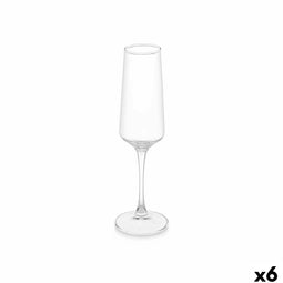 Champagneglas Vivalto REJ6323/BHZ6 Transparant Glas 250 ml (6 Stuks)