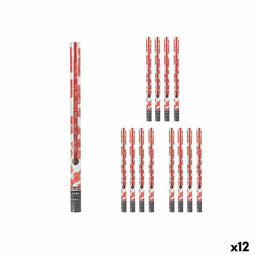 Confettikanon 9119-80 Rood Papier Karton Plastic 5 x 79 x 5 cm (12 Stuks)