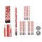 Confettikanon 9119-80 Rood Papier Karton Plastic 5 x 79 x 5 cm (12 Stuks)