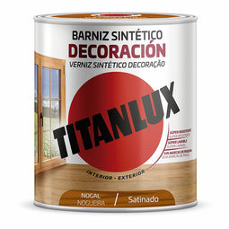 Synthetische vernis Titanlux m11100314 Decoratie Gesatineerd Walnoot 250 ml