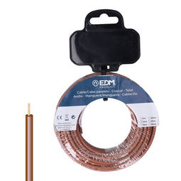 Single-line elektrische kabel EDM 28584 Bruin 20 m h07z1-k