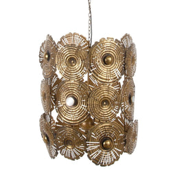 Plafondlamp 50 x 50 x 65 cm Gouden Metaal