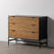 Ladenkast ORLEANS Zwart Natuurlijk Ijzer Hout MDF 104 x 40 x 81,5 cm