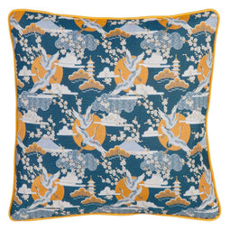 Kussen Blauw Reiger 60 x 10 x 60 cm