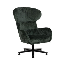 Leunstoel Zwart Groen 78 x 84,5 x 104,5 cm