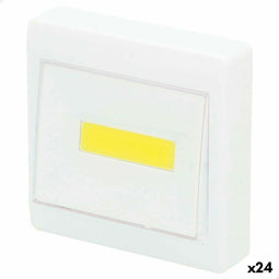 Schakelaar Aktive Wit 8,5 x 8,5 x 3 cm (24 Stuks)