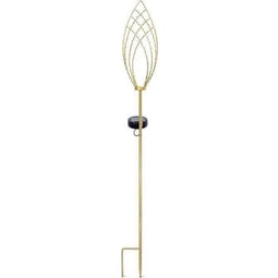 Lantaarn op zonne-energie - GARDEN ID Epi Gold - Ø11 h81 cm - Autonomie 6-8 uur - Aan/uitknop - O...