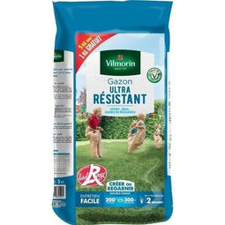 VILMORIN Ultrabestendige grasmat Label rouge 5kg inclusief 1 kg gratis