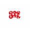 Naamplaatje Imarc Bone Rood