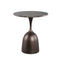 PTMD Kyarran Grey Marble Sidetable Round