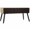 Bijzettafel DKD Home Decor Bruin Zwart Metaal Spar 100 x 50 x 52,5 cm