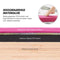 Gymnastiekbalk 244cm Oefenbalk, Opvouwbare evenwichtsbalk Holz&Eva, Antislip vloerbalk met handgrepen voor peuters, beginners en thuisturners (Roze