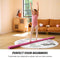 Gymnastiekbalk 244cm Oefenbalk, Opvouwbare evenwichtsbalk Holz&Eva, Antislip vloerbalk met handgrepen voor peuters, beginners en thuisturners (Roze