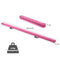 Gymnastiekbalk 244cm Oefenbalk, Opvouwbare evenwichtsbalk Holz&Eva, Antislip vloerbalk met handgrepen voor peuters, beginners en thuisturners (Roze