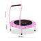 Trampolin Kinder,Ø 96cm Mini Trampolin Indoor mit,Jumping Trampolin Fitness Rebounder mit Verstellbarem Schaumstoffgriff und Sicherheitspolster,Trampolin Outdoor für Jungen Mädchen ab 2 3 4 Jahren
