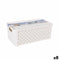Opbergbak met Deksel Tontarelli Arianna Plastic Wit 4 L 29 x 16,6 x 11,2 cm (8 Stuks)