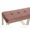 Kruk DKD Home Decor Roze Metaal Fluweel (120 x 40 x 46 cm)