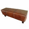 Kruk DKD Home Decor Bruin Aluminium Teakboom 120 x 46 x 41 cm 120 x 41 x 46 cm