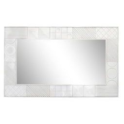 Wandspiegel DKD Home Decor Wit Modern Ruiten 154 x 4 x 94 cm