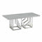 Hoofdtafel DKD Home Decor Wit Zilverkleurig Kristal Staal 120 x 60 x 40 cm