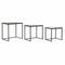 Set van 3 kleine tafels DKD Home Decor Zwart 58 x 36,5 x 53,5 cm