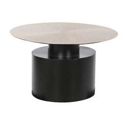 Bijzettafel DKD Home Decor 76 x 76 x 46 cm Zwart Gouden Ijzer