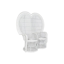 Tuinstoel DKD Home Decor Wit 188 x 50 x 140 cm 154 x 70 x 144 cm 15700 x 68 x 145,5 cm
