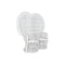 Tuinstoel DKD Home Decor Wit 188 x 50 x 140 cm 154 x 70 x 144 cm 15700 x 68 x 145,5 cm