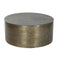 Hoofdtafel Home ESPRIT Gouden Aluminium 90 x 90 x 40 cm