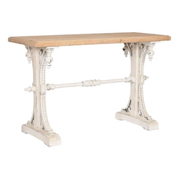 Console Home ESPRIT Geel Wit Spar Hout MDF 120 x 50 x 77 cm