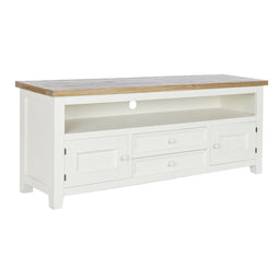 Tv-meubel DKD Home Decor Beige Natuurlijk Paulownia hout 134,5 x 35 x 55 cm