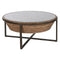 Hoofdtafel Home ESPRIT Kristal Sparrenhout 102 x 102 x 46 cm