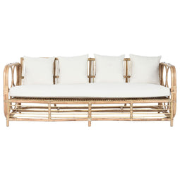 Sofa Home ESPRIT Wit Natuurlijk 192 x 72 x 75 cm