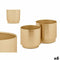 Pottenset GiftDecor 40055-G Gouden Ijzer 18 x 16,5 x 18 cm 16 x 15,5 x 16 cm (6 Stuks)