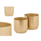 Pottenset GiftDecor 40055-G Gouden Ijzer 18 x 16,5 x 18 cm 16 x 15,5 x 16 cm (6 Stuks)