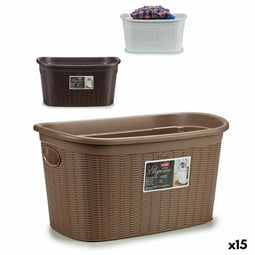 Wasmand Stefanplast Elegance Plastic 35 L 37 x 26 x 57,5 cm (15 Stuks)