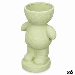 Decoratieve figuren Groen 16 x 25 x 12 cm Vaas (6 Stuks)