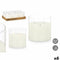 Kaars LED GiftDecor Z23688 Wit Transparant 15 x 15 x 15 cm (6 Stuks)