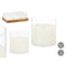 Kaars LED GiftDecor Z23688 Wit Transparant 15 x 15 x 15 cm (6 Stuks)