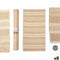 Tapijt GiftDecor NO.01 Wit Bruin 70 x 140 cm (8 Stuks)