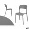Stapelbare stoel GiftDecor PP-637-G 4 Stuks