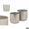Pottenset GiftDecor 40055-S Zilverkleurig Ijzer 18 x 16,5 x 18 cm 16 x 15,5 x 16 cm (6 Stuks)