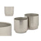 Pottenset GiftDecor 40055-S Zilverkleurig Ijzer 18 x 16,5 x 18 cm 16 x 15,5 x 16 cm (6 Stuks)