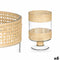 Kaarshouder GiftDecor SG-29684 Transparant Natuurlijk Glas Rotan 15,5 x 24 x 15,5 cm (6 Stuks)
