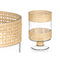Kaarshouder GiftDecor SG-29684 Transparant Natuurlijk Glas Rotan 15,5 x 24 x 15,5 cm (6 Stuks)