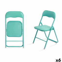 Vouwbare Stoel GiftDecor 10924 Groen 43 x 46 x 78 cm 88 x 6,5 x 45 cm (6 Stuks)
