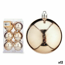Set kerstballen champagne Plastic Ø 7 cm (12 Stuks)