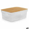 Multi-functionele Kist Kinvara CH52980 (27) Wit Bruin Bamboe Polypropyleen 35,7 x 14 x 26,2 cm (6...