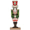 Decoratieve figuren Notenkraker Zwart Rood Groen Hout 8 x 40 x 15 cm (12 Stuks)